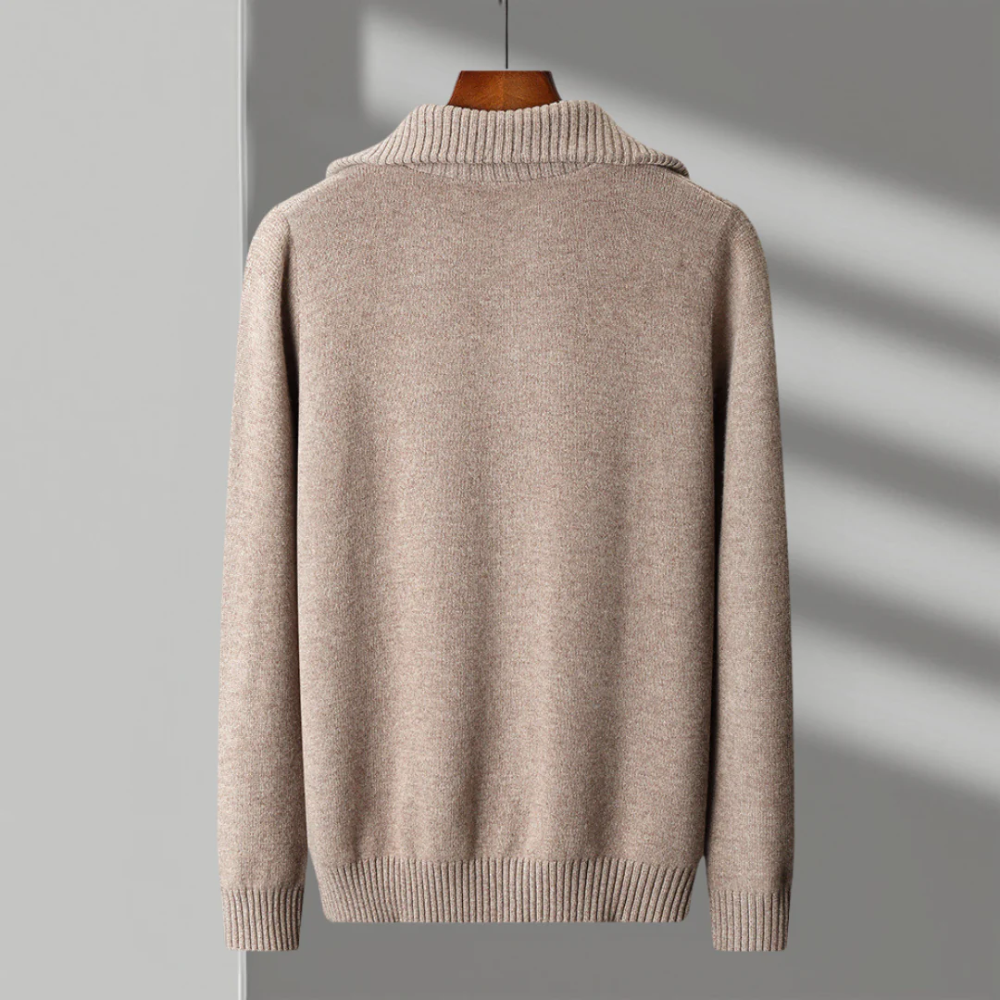 Taranto Merino Woll Zip Pullover