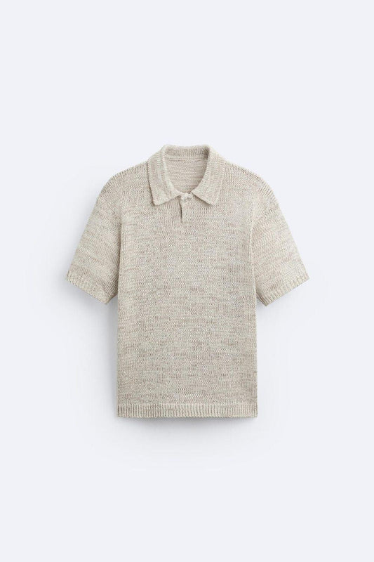 Old Money Knopfstrick Polo T-Shirt