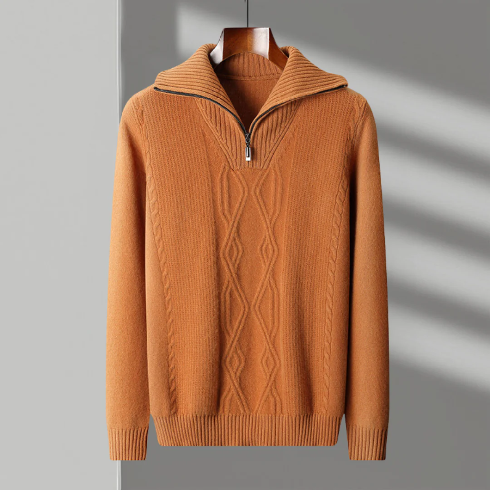 Taranto Merino Woll Zip Pullover