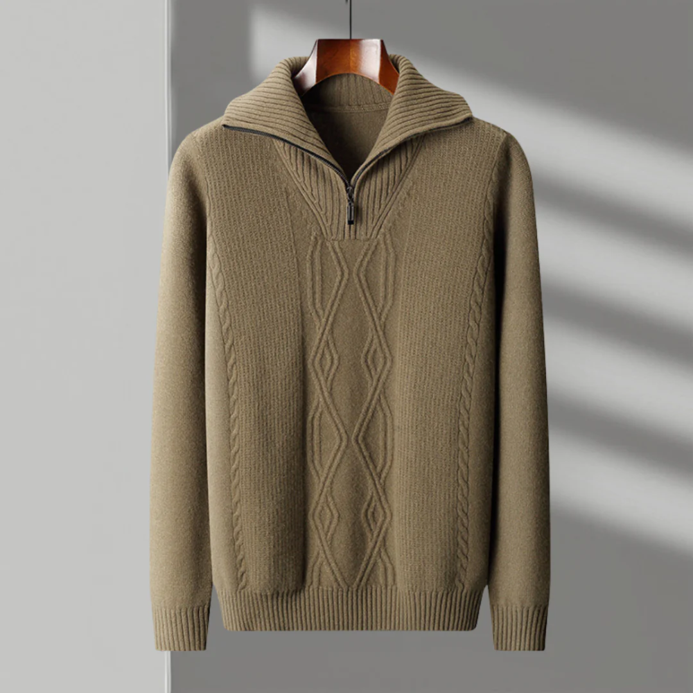 Taranto Merino Woll Zip Pullover