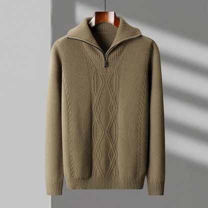 Taranto Merino Woll Zip Pullover