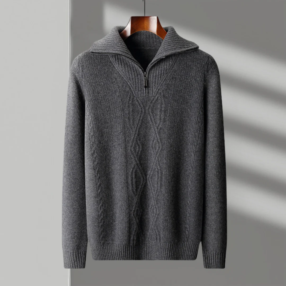Taranto Merino Woll Zip Pullover